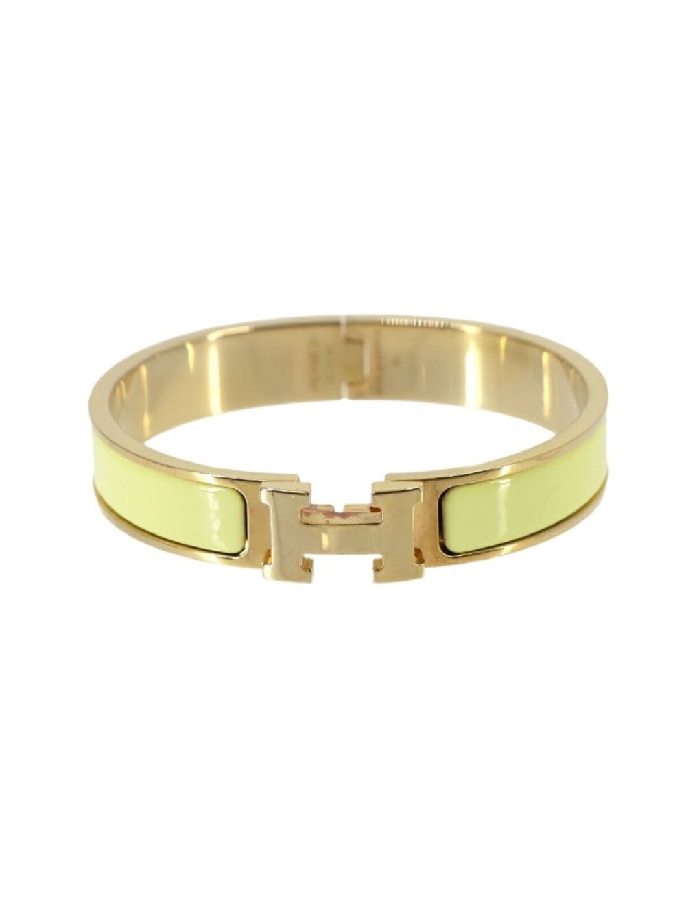 Hermes Clic H GM Bangle Yellow Gold Bracelet